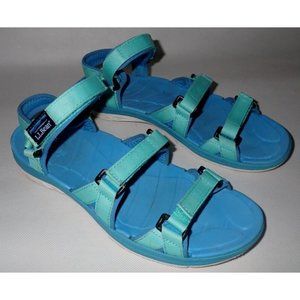 L.L. Bean Girls Kids Katahdin Sandals Kids Size 5 Blue.